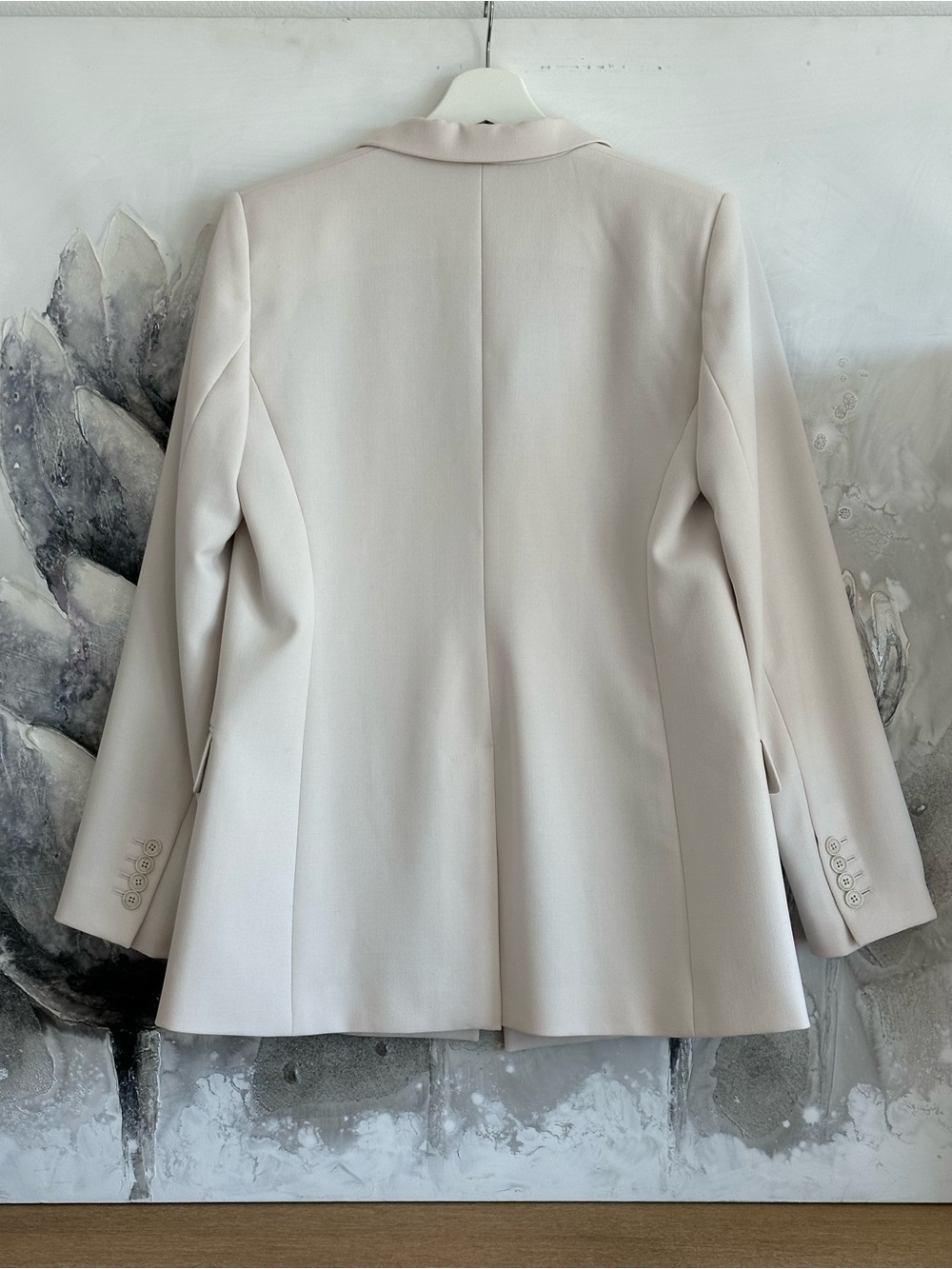 Babaton Double-Breasted Light Cream Blazer - Picture 2 of 5
